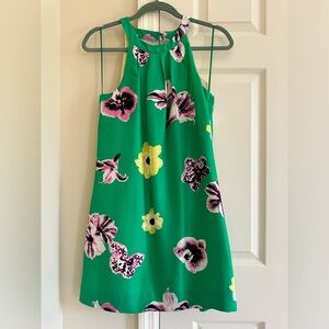 Jcrew Green Floral Dress